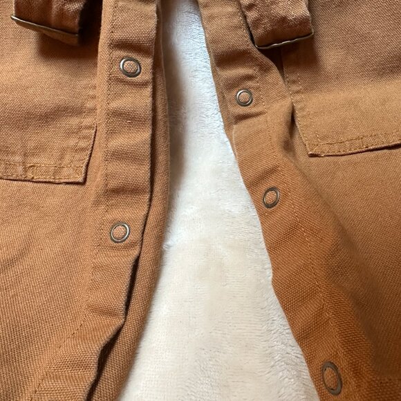 Carhartt Bib Overalls 100% Cotton Duck Canvas Brown 24 Mo - Picture 5 of 10